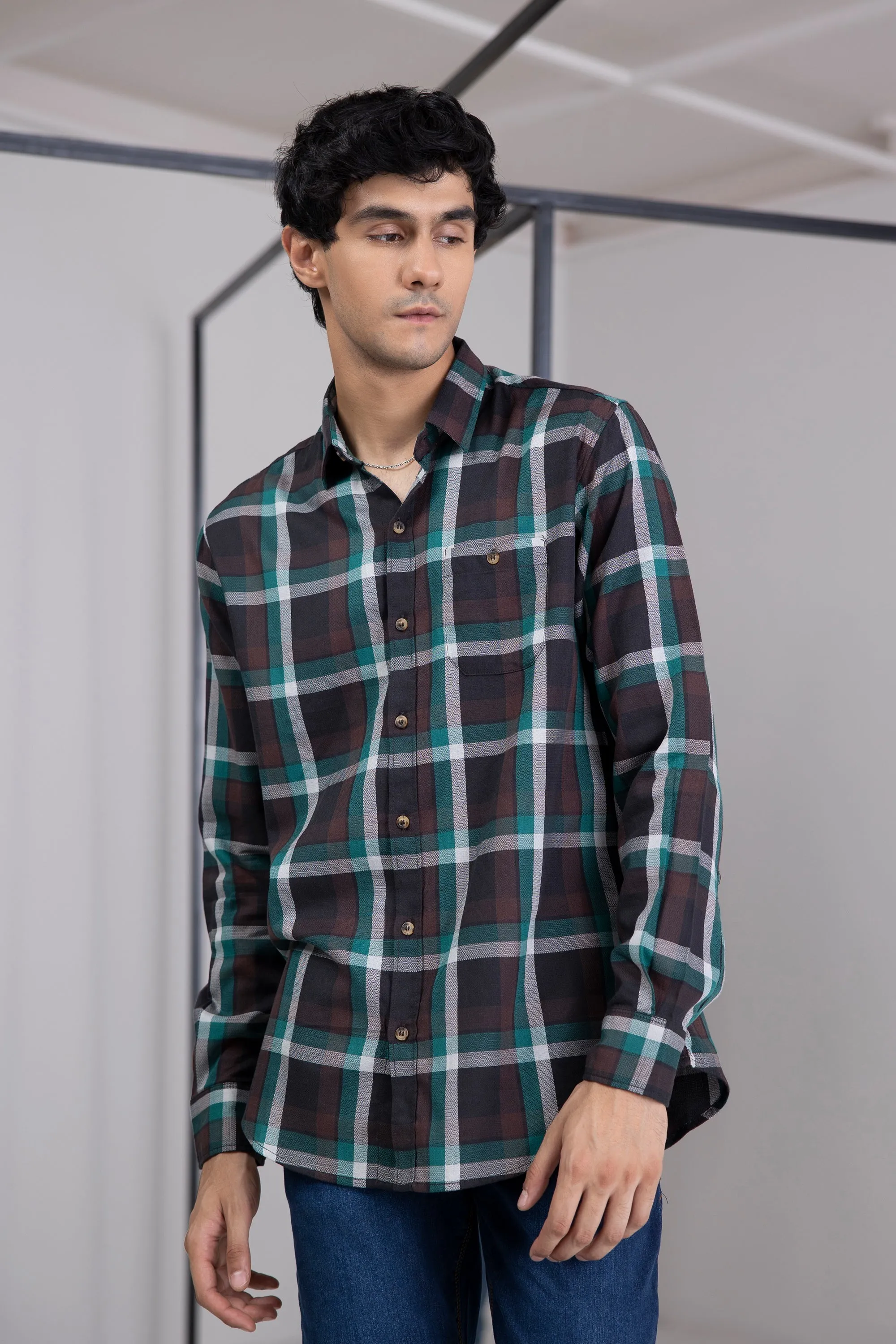 Wide Checkered Shirt