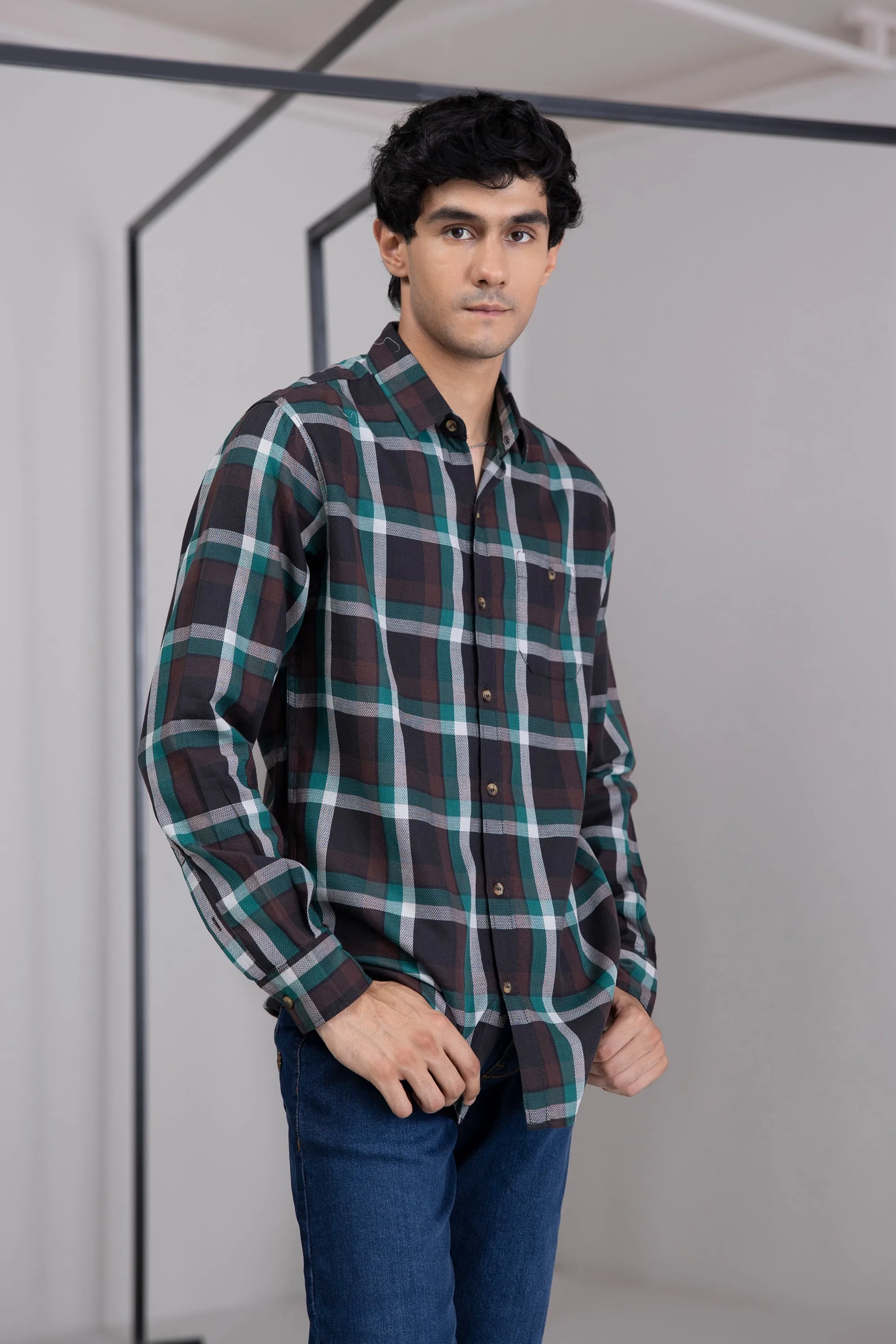 Wide Checkered Shirt