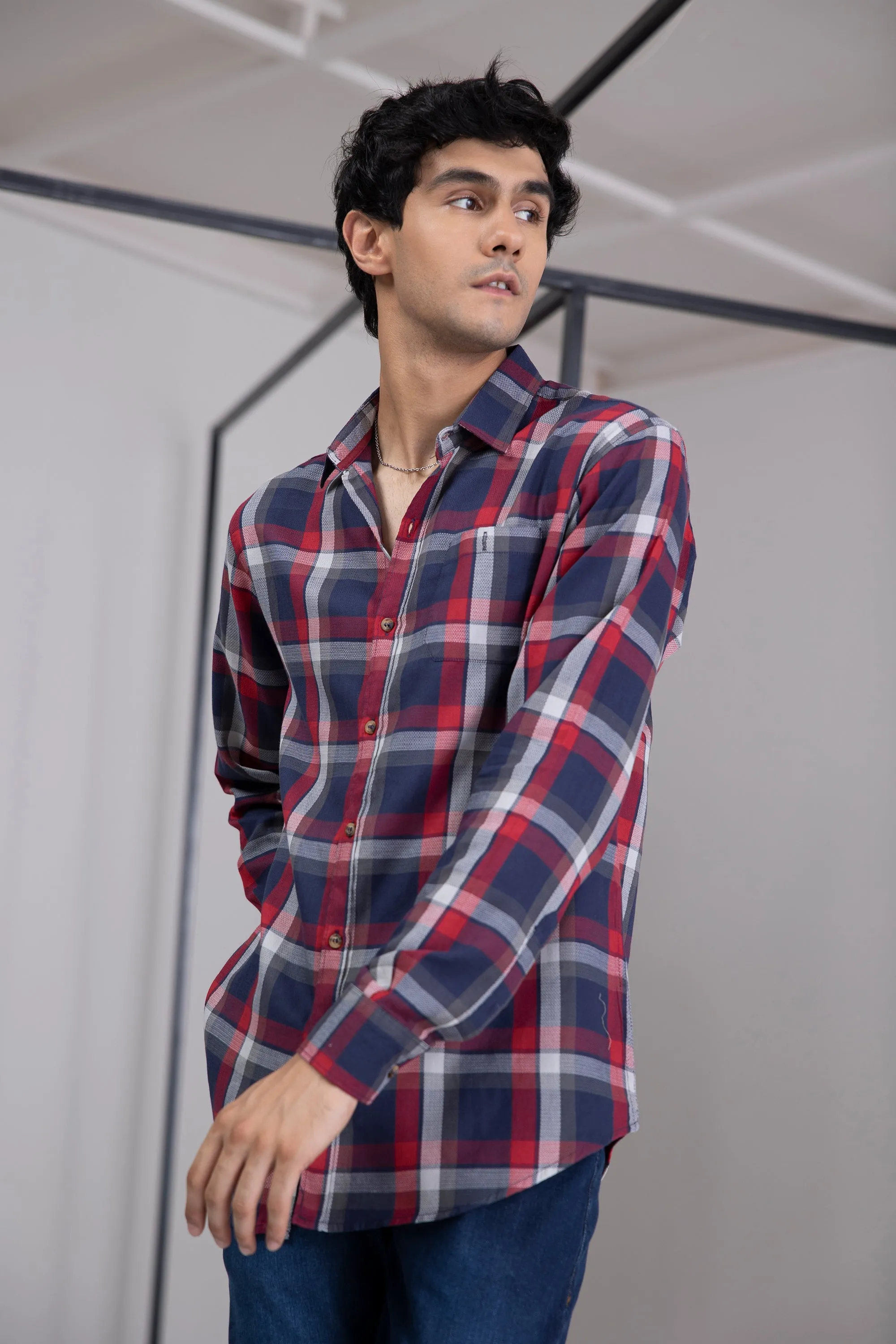 Wide Checkered Shirt