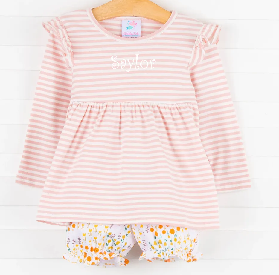 Wildflower Bloomer Set, Pink
