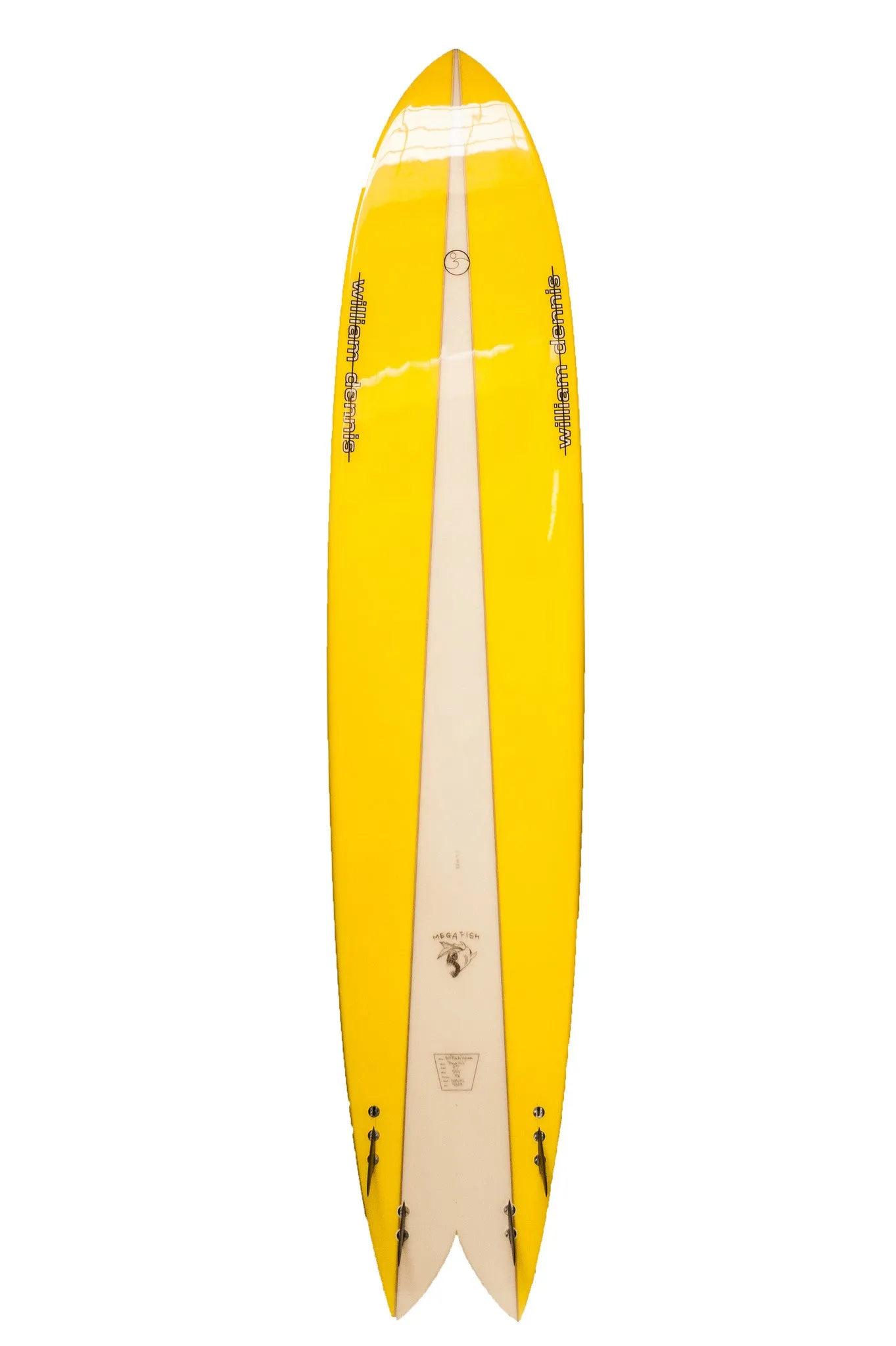 William Dennis Custom "Mega Fish" Longboard Surfboard