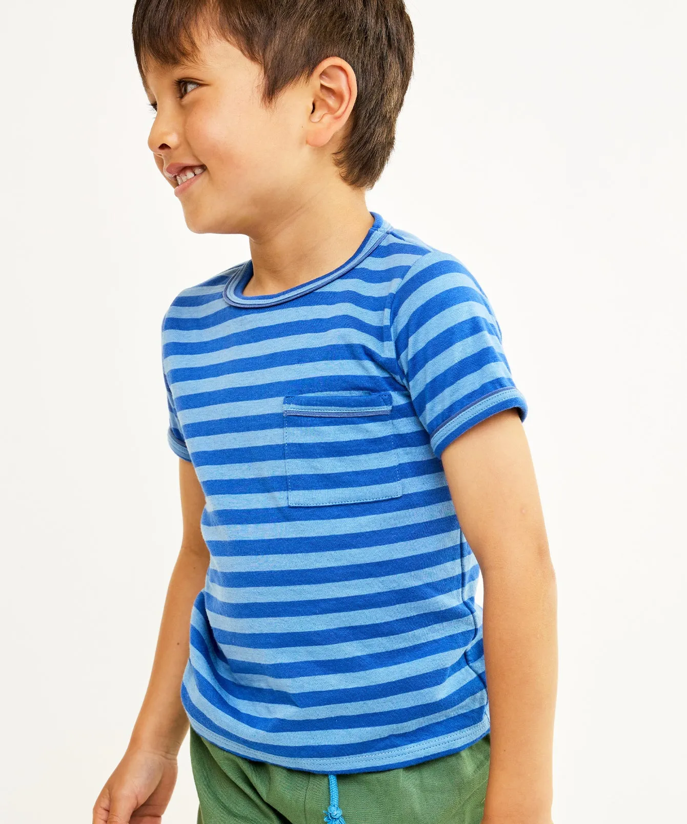 Willie T-Shirt, Indigo Stripe