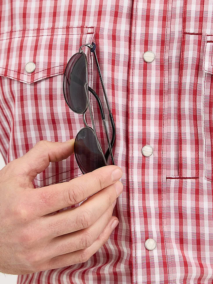 Wrangler Mens Performance Plaid Shirt