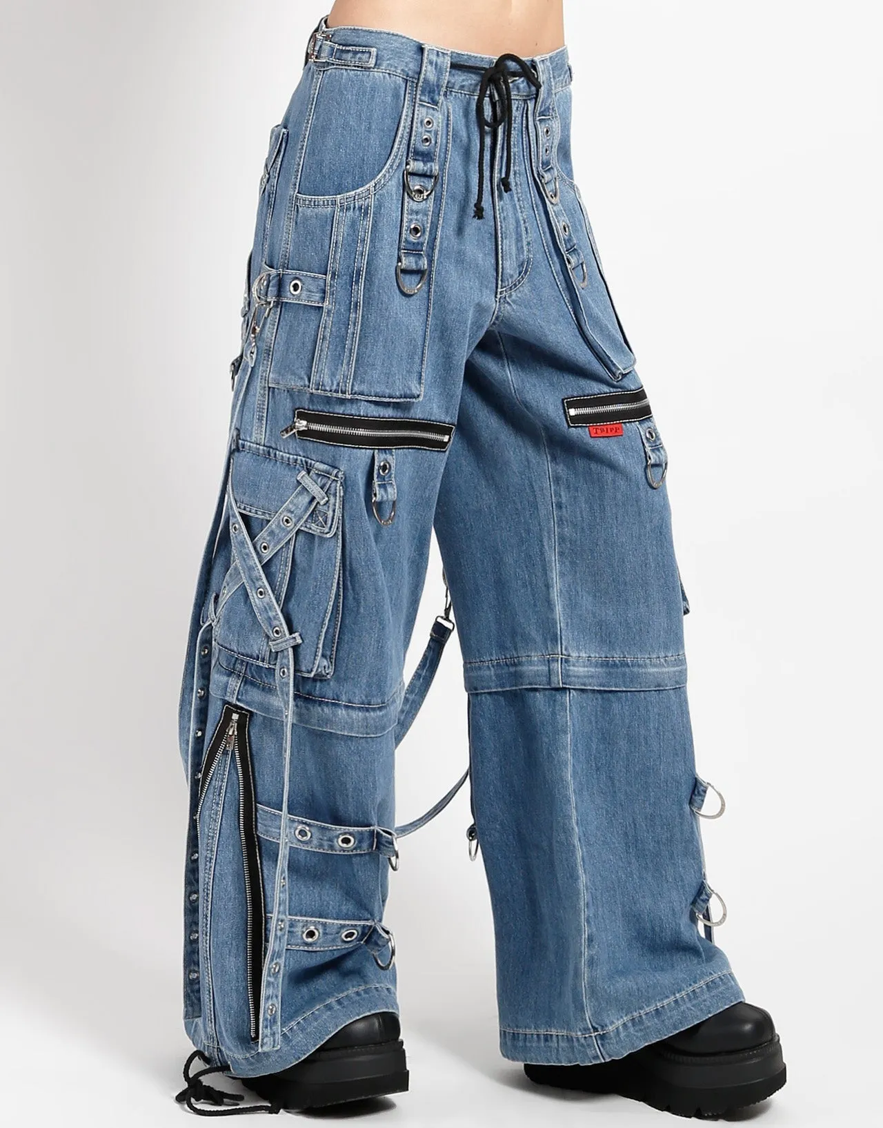 X-STRAP PANT LIGHT BLUE DENIM