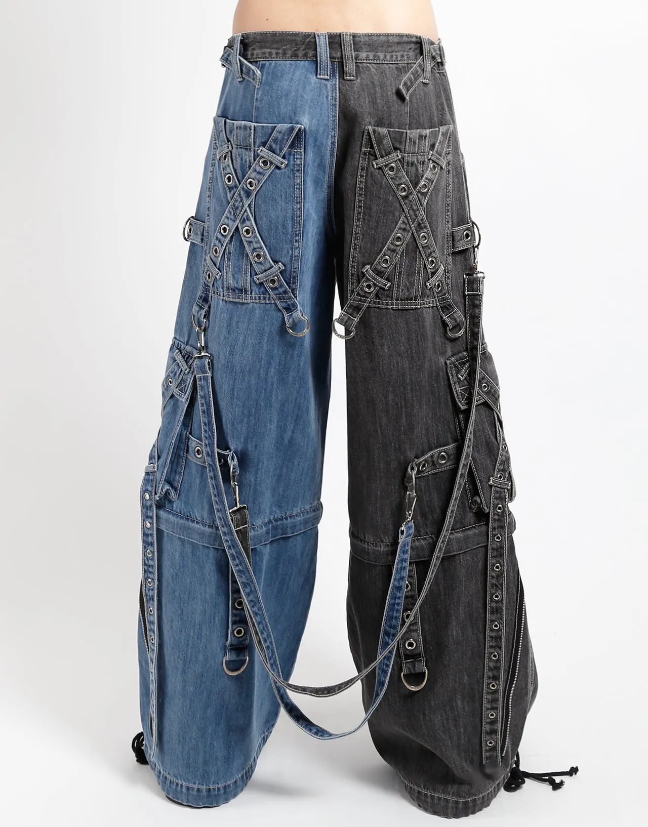 X-STRAP PANT SPLIT DENIM