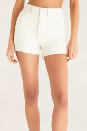 Z Supply: Everyday Hi-Rise Denim Short in White